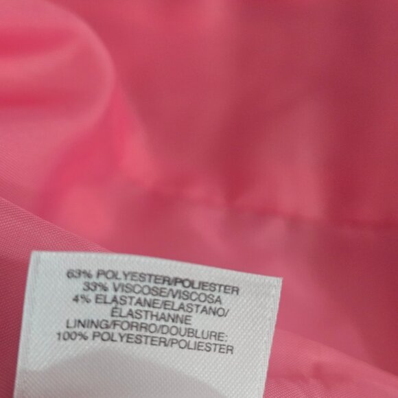 Nine West Womens Blazer Size 10 Pink Open Front Career Workwear Professional - Picture 10 of 10